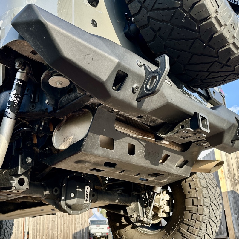 Jeep Wrangler JL Skid Plate - Rival 4x4 - Aluminum Muffler - `18-`27